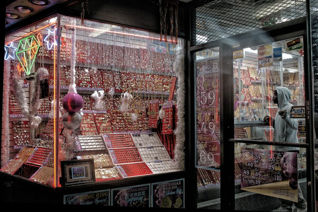 Picture of youth in jewelry store on Church Avenue in Brooklyn