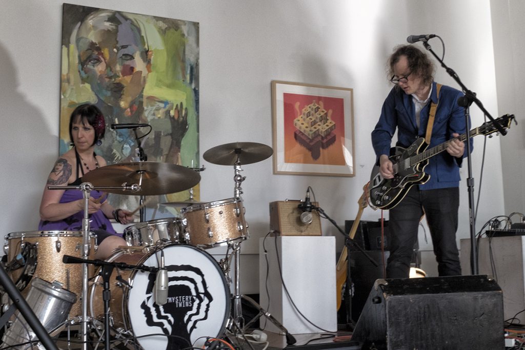 Nashville band Mystery Twins perfrom at The Gallery of Contemporary Art in New Harmony, Indiana.