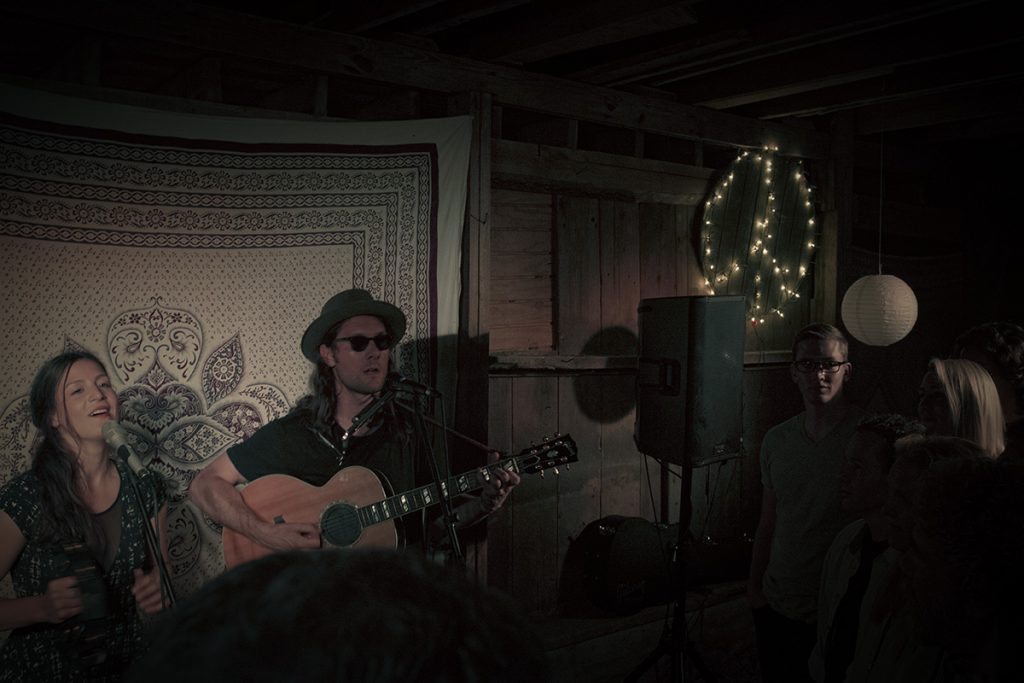 Brooklyn band The Bergamot play a show near Mount Vernon, Indiana as part of their Unity Tour.