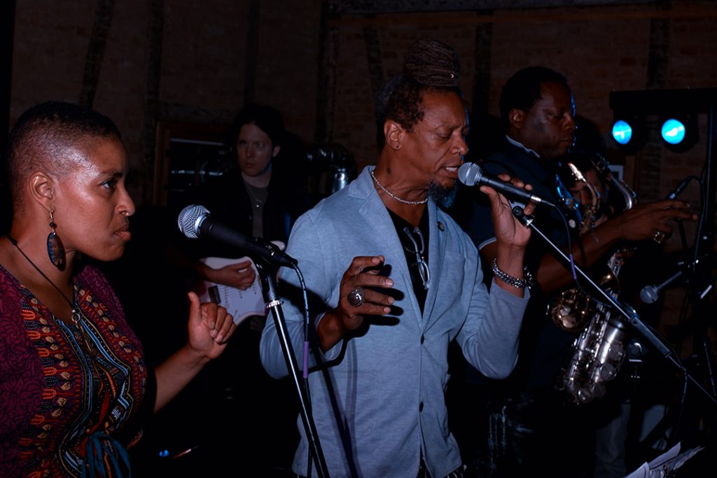 Burnt Sugar Arkestra at Black Lodge Coffee Roasters in New Harmony, Indiana.